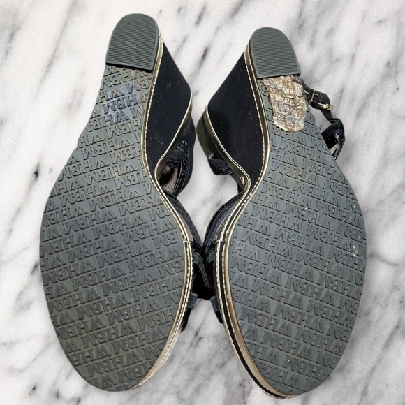 White House Black Market Strappy Wedge Sandals Size 7.5 - Picture 6 of 6